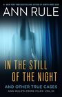 Titel: "IN THE STILL OF THE NIGHT". Eine Silhouette hinter transparentem Vorhang. Atmosphäre geheimnisvoll.