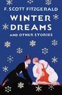 „F. Scott Fitzgerald. Winter Dreams and Other Stories.“ Ein Paar kniet einander zugewandt, umgeben von Schneeflocken.