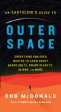 "An Earthling’s Guide to Outer Space" von Bob McDonald. Illustration von Sternenhimmel und Person auf roter Landschaft.