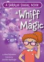 Titel: "A Whiff of Magic". Illustration mit Einhorn und Kuchen. Ein Kind mit Brille denkt nach. Autorin: Elana Rubinstein.