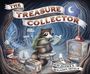"The Treasure Collector" von David Zeltser & Benjamin Arthur. Illustration: Waschbär mit Rucksack in einer Höhle mit verschiedenen Gegenständen.
