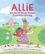 "ALLiE and the 100 Percent Perfect Frustration-Free Day" steht oben. Eine Llama-Figur trägt einen Rucksack und geht auf einem Weg.