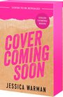 "Cover Coming Soon" in großen Buchstaben, umgeben von leuchtendem Pink. Autor: Jessica Warman.