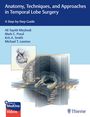 Titel: Anatomy, Techniques, and Approaches in Temporal Lobe Surgery. Darstellung eines Gehirns mit schematischen Schnitten.