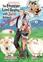 ""The Frontier Lord Begins with Zero Subjects". Ein Mann mit Axt und eine Frau mit Salatschale, umgeben von Schafen."