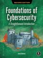 "Second Edition", "Foundations of Cybersecurity", "A Straightforward Introduction", "Jason Andress". Illustration einer Burg.