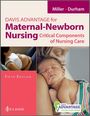 Der Text beschreibt ein Buch über pflegerische Betreuung von Mutter und Neugeborenem. Ein schlafendes Baby wird gezeigt.