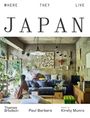 "WHERE THEY LIVE JAPAN" steht oben. Unter der Überschrift ist ein gemütliches Wohnzimmer mit Pflanzen und Kunst an den Wänden.