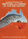 "A FIELD GUIDE TO REPTILES AND FROGS OF THE RED CENTRE". Echsenkopf, Australien-Karte aus rotem Sand.
