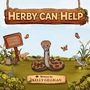 "Herby Can Help", "Rodent Catchers Wanted", "Written by Kelly Gilligan". Illustration mit Schlange, Schmetterlingen und Schildern.