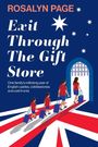 "Exit Through The Gift Store" von Rosalyn Page. Familie mit Koffern betritt ein Tor über britische Flagge.