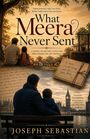 "What Meera Never Sent" und "Joseph Sebastian." Ein Mann und ein Kind sitzen auf einer Bank, schauen auf den Big Ben.