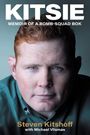 "KITSIE MEMOIR OF A BOMB-SQUAD BOK" steht oben. Unten stehen "Steven Kitshoff with Michael Vlismas". Ein Mann mit rotbraunem Haar.