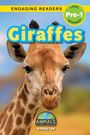 „ENGAGING READERS, Pre-1 BEGINNER, Giraffes, ANIMALS That Make a Difference!, Ashley Lee.” Eine Giraffe, Nahaufnahme.