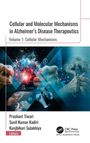 Titel: Cellular and Molecular Mechanisms in Alzheimer’s Disease Therapeutics. Hände halten ein leuchtendes Gehirn.