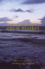 „Poets & Poetry of the Great Blasket“ in goldener Schrift über einem Meer bei Dämmerung.