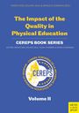 "The Impact of the Quality in Physical Education" ist Titel. Logo zeigt Europa-Karte in Gelb mit Sternen.