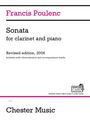 Francis Poulenc (1899-1963): Sonata for Clarinet and Piano Book/Online Audio, Noten
