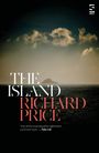 „THE ISLAND RICHARD PRICE“. Empfehlung: „One of the most beautiful nightmares...“ Kleine Insel in dunklem Meer.