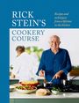 Text: "Rick Stein's Cookery Course: Recipes and techniques from a lifetime in the kitchen." Ein älterer Mann kocht lächelnd.