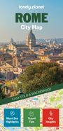 "ROME City Map. EASY-FOLD & WATERPROOF. Must-See Highlights, Travel Tips, City Insights." Panorama von Rom mit Kuppeln.
