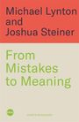 Text: "Michael Lynton and Joshua Steiner. From Mistakes to Meaning." Unten grün: "blink" und "COVER TO BE REVEALED".