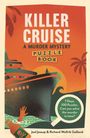"Killer Cruise. A murder mystery puzzle book. 7 Days, 100 Puzzles. Can you solve the murder in time?" Ein Schiff mit Palmen.