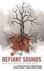 "DEFIANT SOUNDS: HEAVY METAL MUSIC IN THE GLOBAL SOUTH." Illustration: Baum mit schwarzen Ästen und roten Wurzeln.