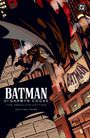 Text: "BATMAN BY DARWYN COOKE THE ABSOLUTE EDITION NOT FINAL COVER." Illustration: Batman schwingt durch eine Stadt.