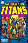 "The New Teen Titans", große gelbe Schrift. Drei Helden in Kostümen, illustriert. "Omnibus Volume 3", unten links.