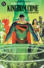 "Kingdom Come", "Mark Waid", "Alex Ross", "The Deluxe Edition". Superhelden in kräftigen Farben, konzentriert blickend.