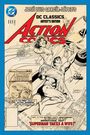„José Luis García-López's DC Classics Artist’s Edition Action Comics.“ Superman hebt eine Frau inmitten von Gebäuden hoch.
