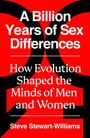 Titel: "A Billion Years of Sex Differences: How Evolution Shaped the Minds of Men and Women" von Steve Stewart-Williams. Roter Hintergrund.