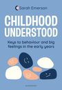 "CHILDHOOD UNDERSTOOD: Keys to behaviour and big feelings in the early years" von Sarah Emerson. Bunte Gesichter.