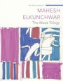 MAHESH ELKUNCHWAR, The Wada Trilogy. Bunte, abstrakte Illustration mit Rechtecken und unregelmäßigen Formen in Blau und Rot.