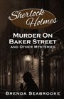 „Sherlock Holmes: Murder On Baker Street and Other Mysteries“ von Brenda Seabrooke. Silhouette mit Pfeife vor Tür.