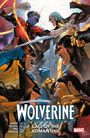 "Wolverine: Call of the Adamantine" steht groß. Es ist eine actionreiche Comic-Illustration mit kämpfenden Figuren.