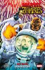„Marvel Zombies“, „Red Band: Death Story“. Eine Illustration mit Zombie-Helden und einem Astronauten.