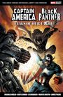 "Captain America Black Panther: Flags of Our Fathers" oben, drei kostümierte Helden im Kampf. 