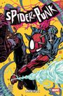 "Spider-Punk Omnibus" in großer Schrift. Comic-Stil, zeigt Spider-Punk in dynamischer Pose mit grellen Farben.