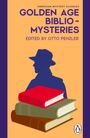 Text: "Golden Age Biblio-Mysteries, Edited by Otto Penzler." Silhouette eines Mannes mit Hut und ein Stapel Bücher.