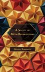 Text: "A Society of Meta-Organizations" und "Héloïse Berkowitz". Hintergrund: Bunt gefaltete Origami-Formen.