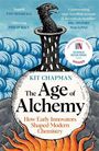 „The Age of Alchemy: How Early Innovators Shaped Modern Chemistry“ von Kit Chapman. Illustration einer Flasche mit Rauch.