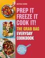 Text links: "Prep It Freeze It Cook It!", farbiges Layout mit Bildern von Speisen.