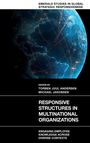 Titel: Responsive Structures in Multinational Organizations. Bild eines blau leuchtenden Globus mit verbundenen Punkten.