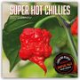 „SUPER HOT CHILLIES 2027 Calendar“ steht über einem Foto einer roten Chili mit grüner Pflanze, Sticker „CAROLINA REAPER SUPER HOT“.