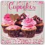 Text: "Cupcakes 2027 Calendar". Vier verzierte Cupcakes auf einem Teller, zwei rosa und zwei schokoladenbraun.