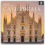 „16-Month 2027 Calendar: CATHEDRALS OF THE WORLD“. Ein gotisches Kathedralengebäude bei Sonnenuntergang.