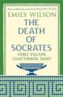 „The Death of Socrates: Hero, Villain, Chatterbox, Saint“ von Emily Wilson. Grüner Rahmen, antikes Design in Blau.