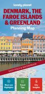 "Denmark, The Faroe Islands & Greenland Planning Map. Easy-fold & waterproof. Bunte Häuser am Wasser."